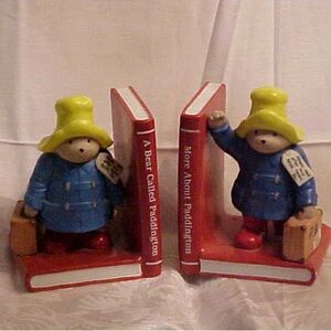 Vintage Paddington Bear Bookends – Charming Storybook Décor